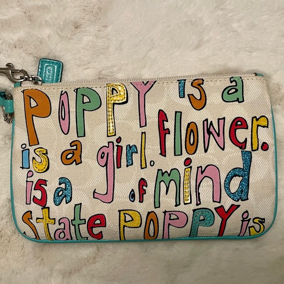 Coach Poppy Colorful Wristlet - Picture 3 of 9